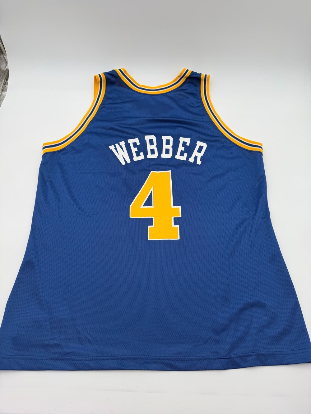 1990s Champion brand Golden State Warriors Chris Webber #4 basketball jersey 48